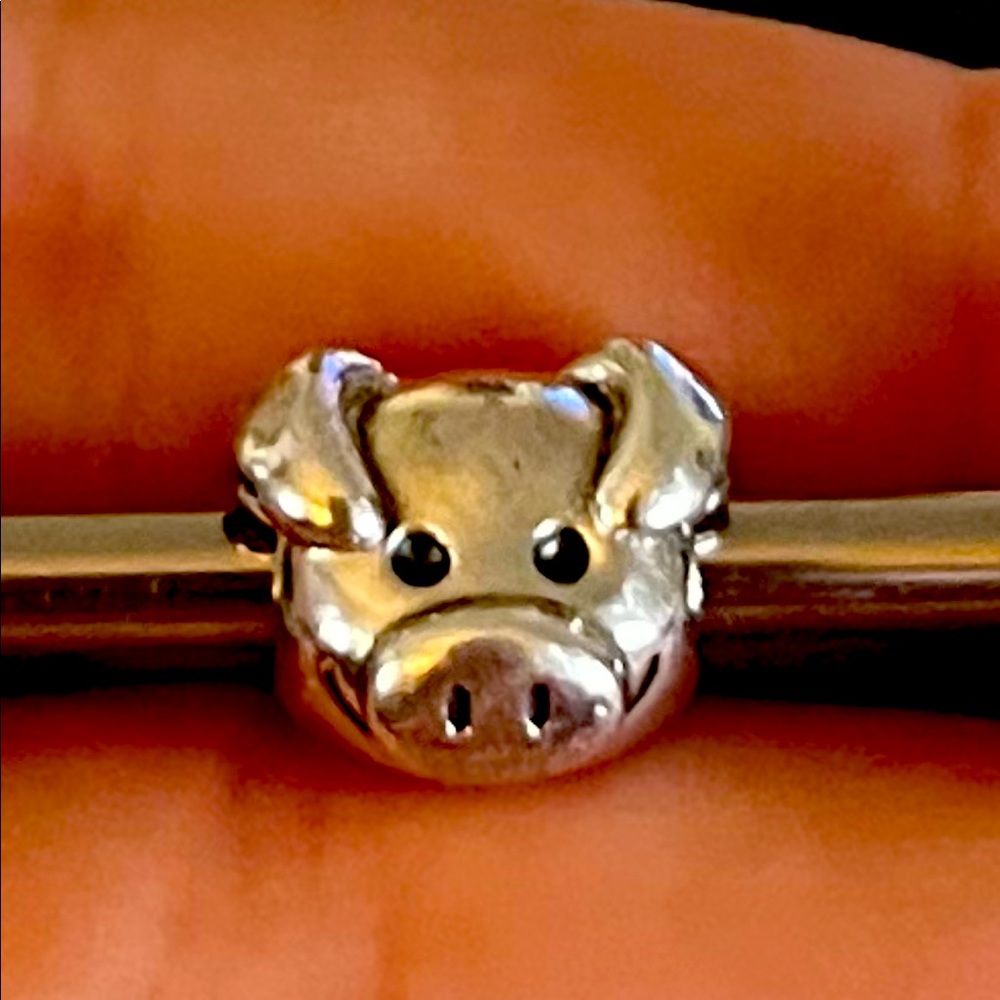 Pandora Sterling Silver Pig Charm